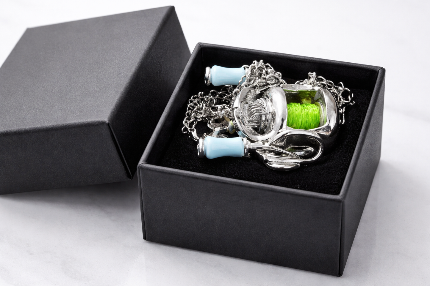 LuckyReel™ Necklace – Working Mini Fishing Reel Pendant